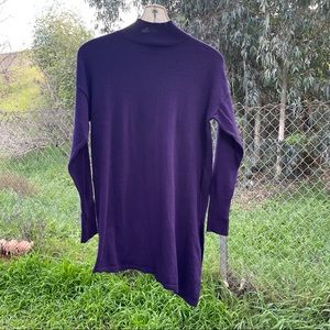 Worthington Purple Mock Turtleneck Sweater Sz. M -NWOT